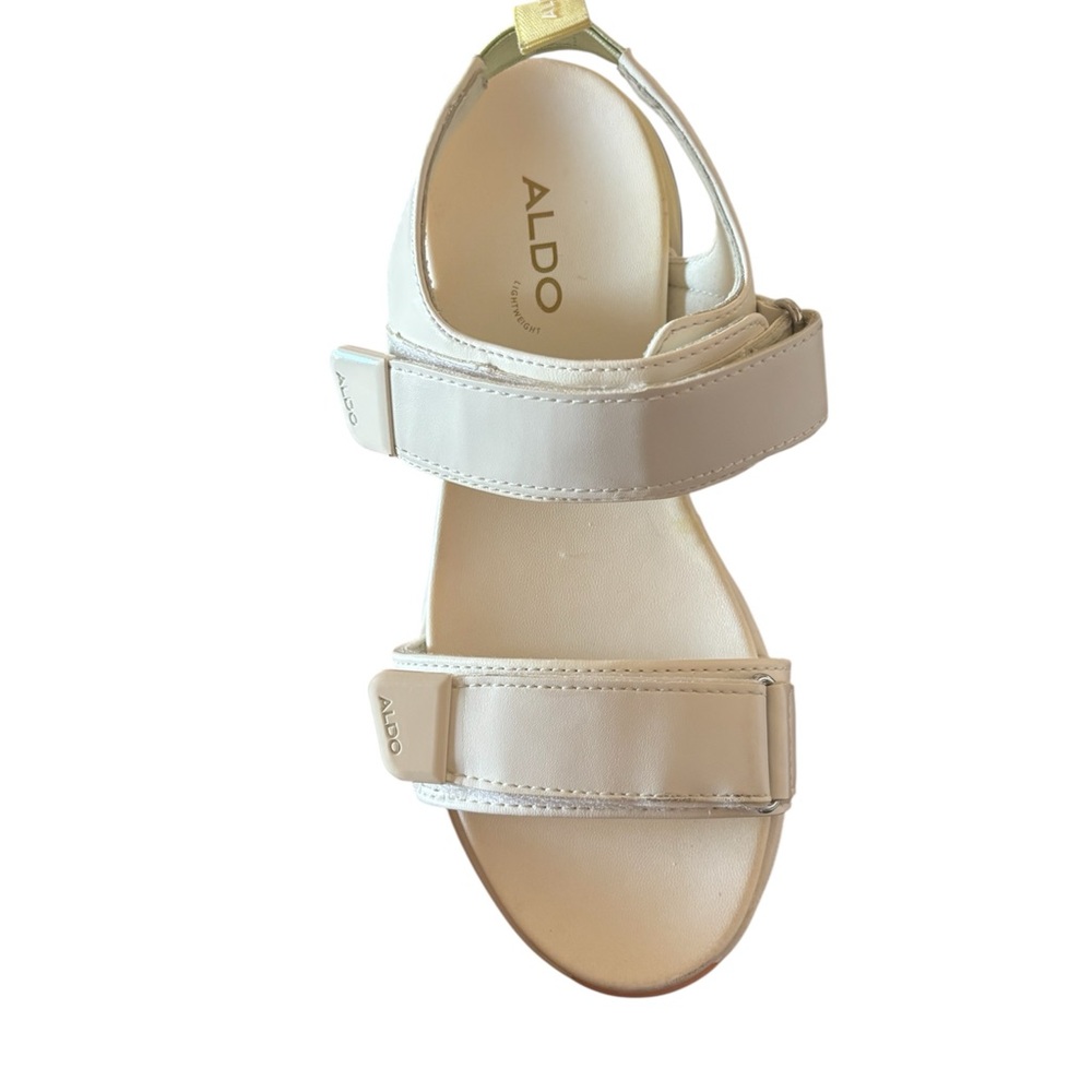 Aldo White and Purple Platform Sandals - Picture 9 of 10